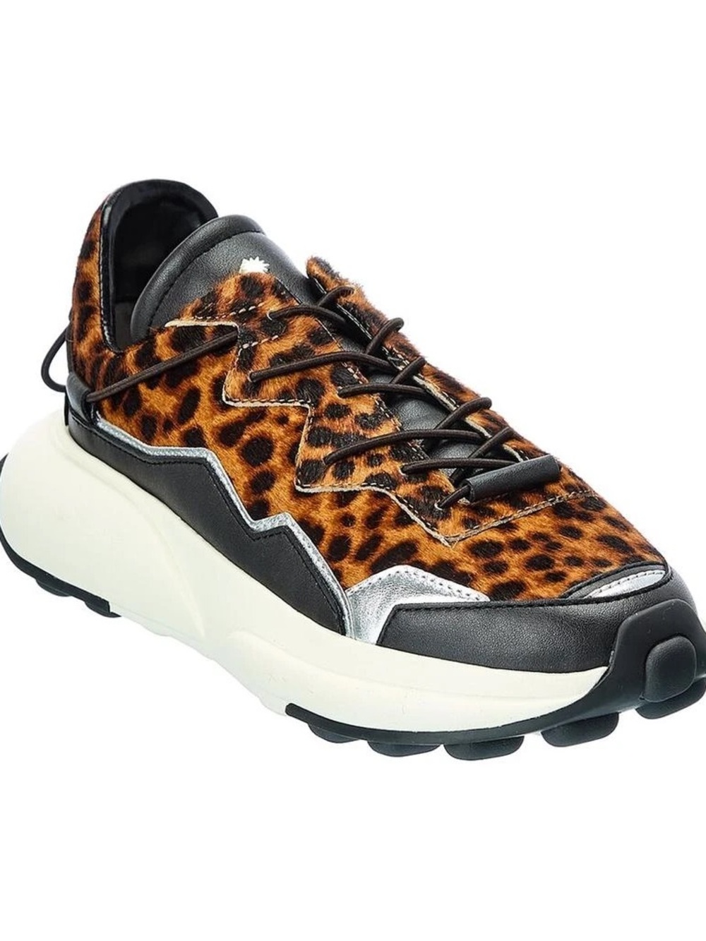 Stuart Weitzman SW 1 Leather & Haircalf Sneaker